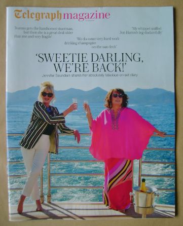 Telegraph magazine - Joanna Lumley and Jennifer Saunders cover (25 June 2016)