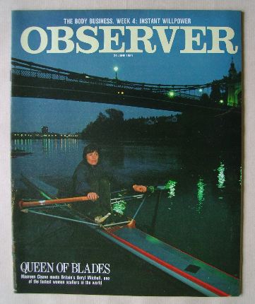 The Observer magazine - Beryl Mitchell cover (26 June 1983)