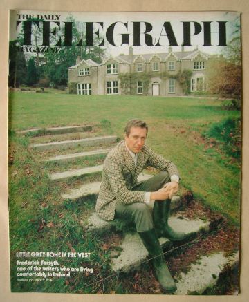 The Daily Telegraph magazine - Frederick Forsyth cover (9 April 1976)