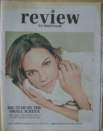 The Daily Telegraph Review newspaper supplement - 23 February 2013 - Hilary Swank cover