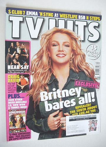 TV Hits magazine - April 2001 - Britney Spears cover