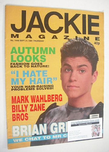 Jackie magazine - 21 September 1991 (Issue 1446 - Brian Green cover)