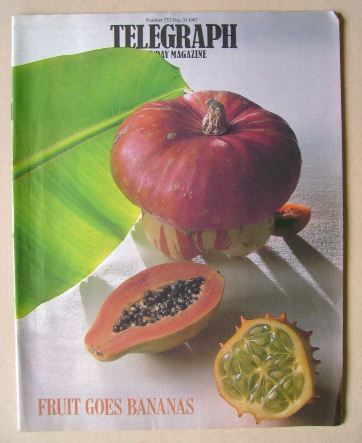The Sunday Telegraph magazine - Fruit Goes Bananas cover (31 May 1987)