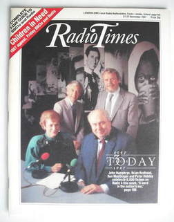 Radio Times magazine - John Humphrys, Brian Redhead, Sue MacGregor and Peter Hobday cover (21-27 November 1987)