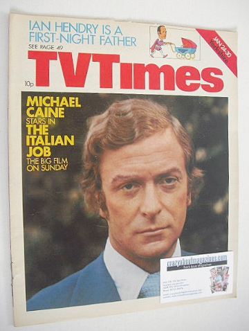TV Times magazine - Michael Caine cover (24-30 January 1976)