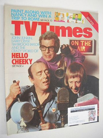 TV Times magazine - Hello Cheeky cover (17-23 January 1976)