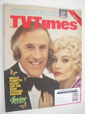 <!--1977-04-09-->TV Times magazine - Bruce Forsyth cover (9-15 April 1977)