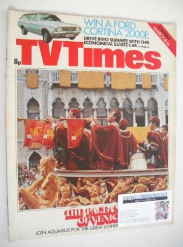 TV Times magazine - The Pageantry Of Venice cover (8-14 March 1975)