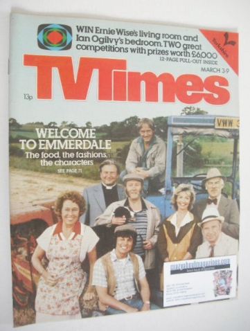 TV Times magazine - Emmerdale Farm cover (3-9 March 1979)