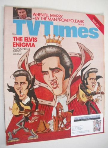 <!--1977-05-07-->TV Times magazine - Elvis Presley cover (7-13 May 1977)