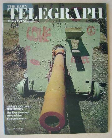 The Daily Telegraph magazine - Israel's Occupied Territories cover (1 June 1973)