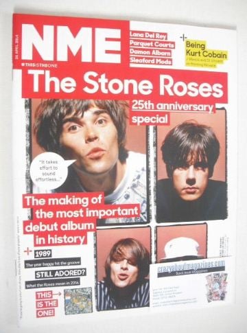 <!--2014-04-26-->NME magazine - The Stone Roses cover (26 April 2014)