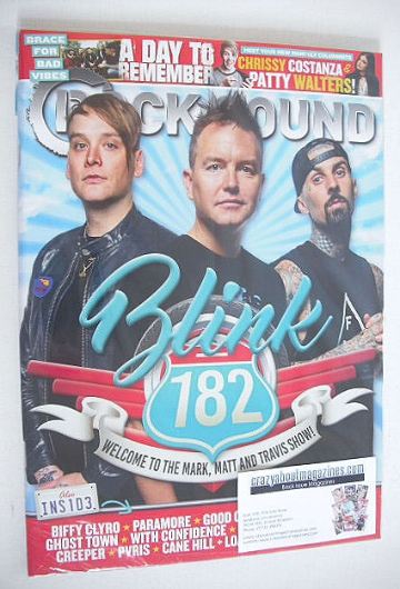 Rock Sound magazine - Blink 182 cover (August 2016)