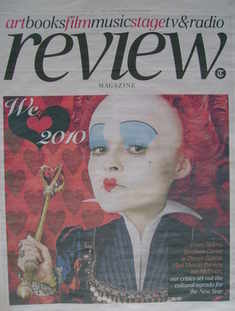 The Daily Telegraph Review newspaper supplement - 2 January 2010 - Helena Bonham Carter cover