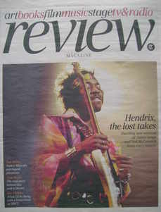 The Daily Telegraph Review newspaper supplement - 6 March 2010 - Jimi Hendrix cover