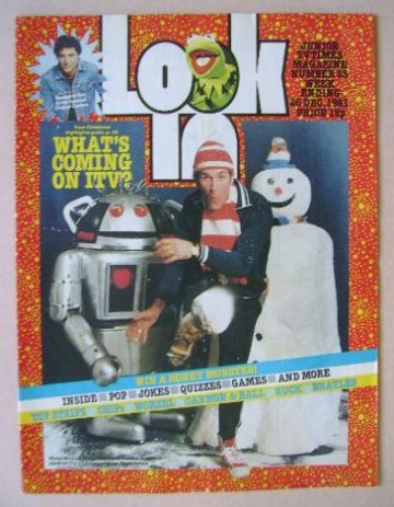 Look In magazine - What's Coming On ITV cover (26 December 1981)