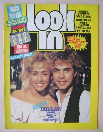 Look In magazine - Thereza Bazar and David Van Day cover (16 October 1982)