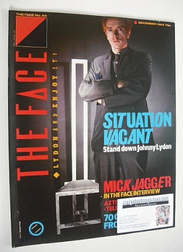 <!--1983-12-->The Face magazine - John Lydon cover (December 1983 - Issue 4