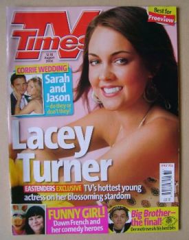 TV Times magazine - Lacey Turner cover (12-18 August 2006)