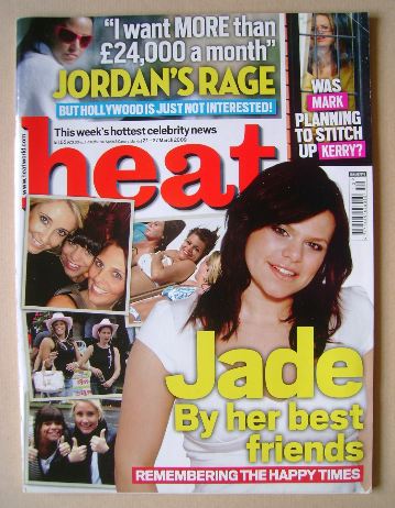 <!--2009-03-21-->Heat magazine - Jade Goody cover (21-27 March 2009 - Issue