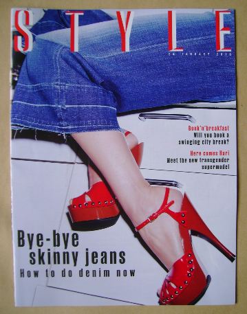 Style magazine - Bye-Bye Skinny Jeans cover (24 January 2016)