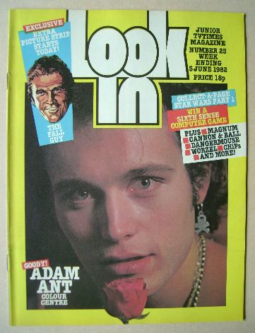 Look In magazine - Adam Ant cover (5 June 1982)