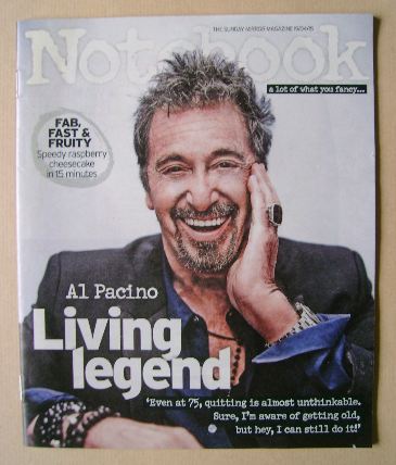 Notebook magazine - Al Pacino cover (19 April 2015)