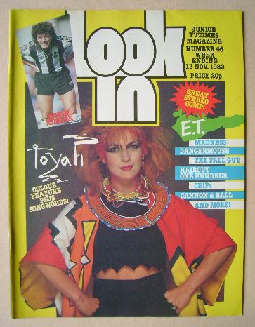 Look In magazine - Toyah Willcox cover (13 November 1982)