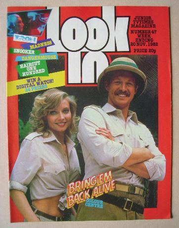 Look In magazine - Bruce Boxleitner and Cindy Morgan cover (20 November 1982)