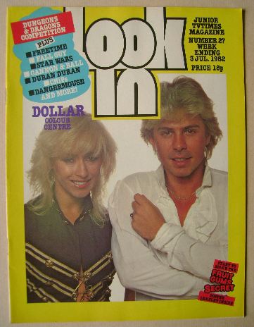 Look In magazine - Thereza Bazar and David Van Day cover (3 July 1982)