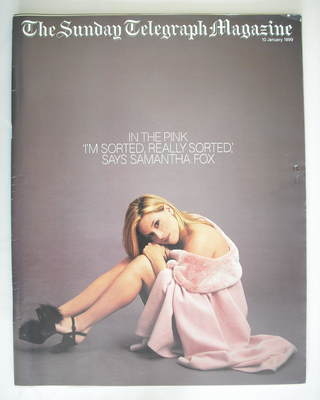 The Sunday Telegraph magazine - Samantha Fox cover (10 January 1999)