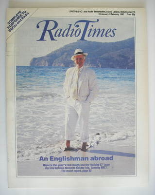 <!--1987-01-31-->Radio Times magazine - Frank Bough cover (31 January - 6 F