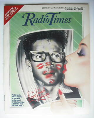 Radio Times magazine - The Kiss cover (7-13 February 1987)