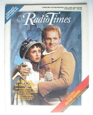 Radio Times magazine - Peter Firth and Katharine Schlesinger cover (14-20 February 1987)