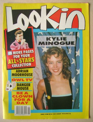 <!--1989-01-28-->Look In magazine - Kylie Minogue cover (28 January 1989)