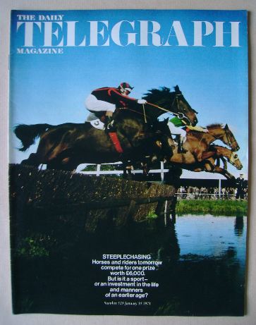 The Daily Telegraph magazine - Steeplechasing cover (15 January 1971)