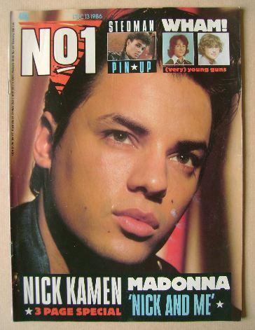 No 1 Magazine - Nick Kamen cover (13 December 1986)