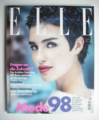 <!--1988-01-->German Elle magazine - January 1998 - Caroline Eggert cover