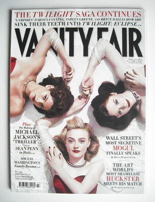 Vanity Fair magazine - Dakota Fanning, Ashley Greene and Bryce Dallas Howard cover (July 2010)