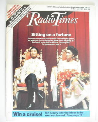 Radio Times magazine - Sitting On A Fortune cover (30 May - 5 June 1987)