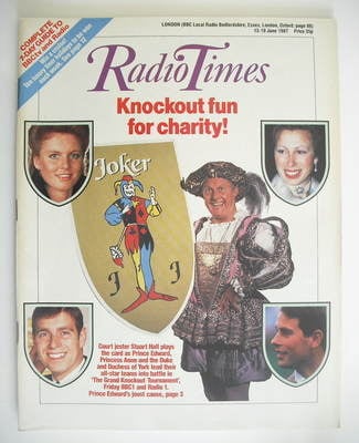 Radio Times magazine - The Grand Knockout Tournament cover (13-19 June 1987)