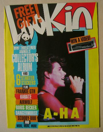 Look In magazine - Morten Harket cover (4 October 1986)