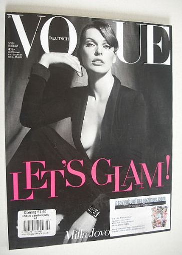 <!--2011-02-->German Vogue magazine - February 2011 - Milla Jovovich cover