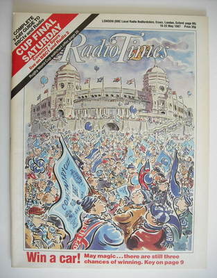Radio Times magazine - FA Cup Final cover (16-22 May 1987)