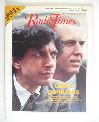 Radio Times magazine - Jeff Goldblum and Tim Pigott-Smith cover (25 April - 1 May 1987)
