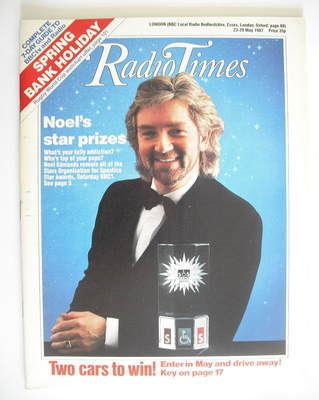 Radio Times magazine - Noel Edmonds cover (23-29 May 1987)