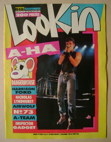 Look In magazine - Morten Harket cover (13 December 1986)