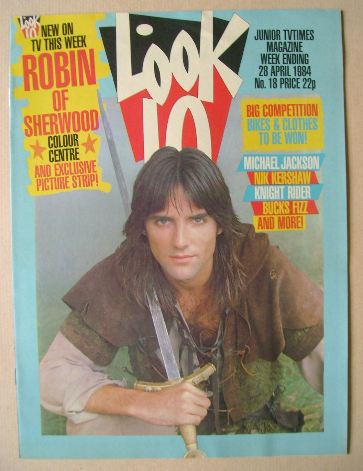 Look In magazine - Michael Praed cover (28 April 1984)