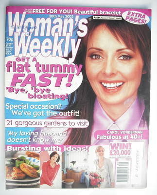 Woman's Weekly magazine (20 May 2003 - Carol Vorderman cover)