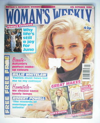 Woman's Weekly magazine (6 October 1992)